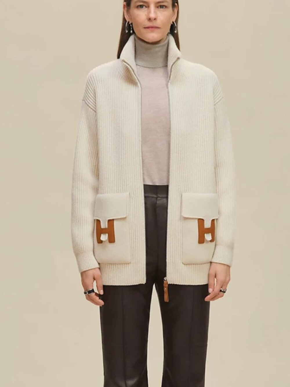 Hermès H Constance Pocket Cardigan Jacket